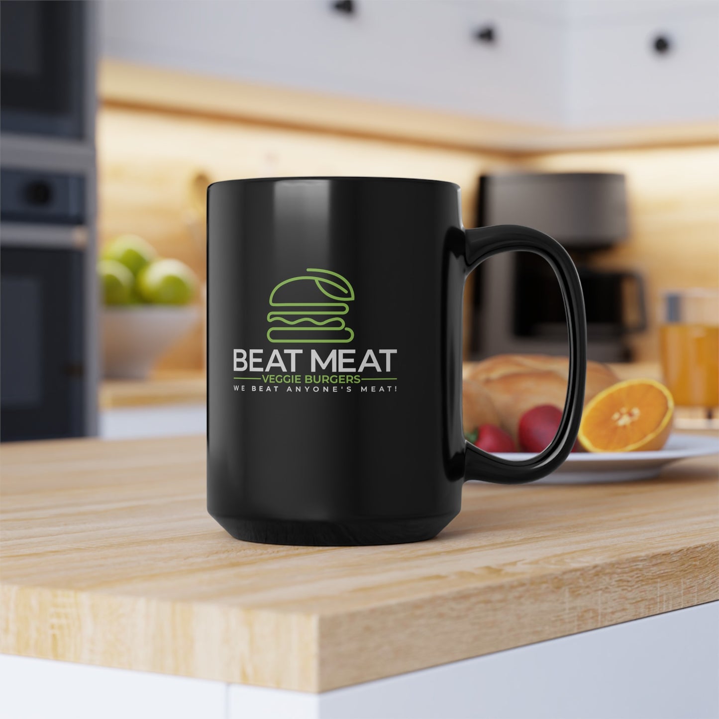 Beat Meat Veggie Burgers Mug (11oz, 15oz)