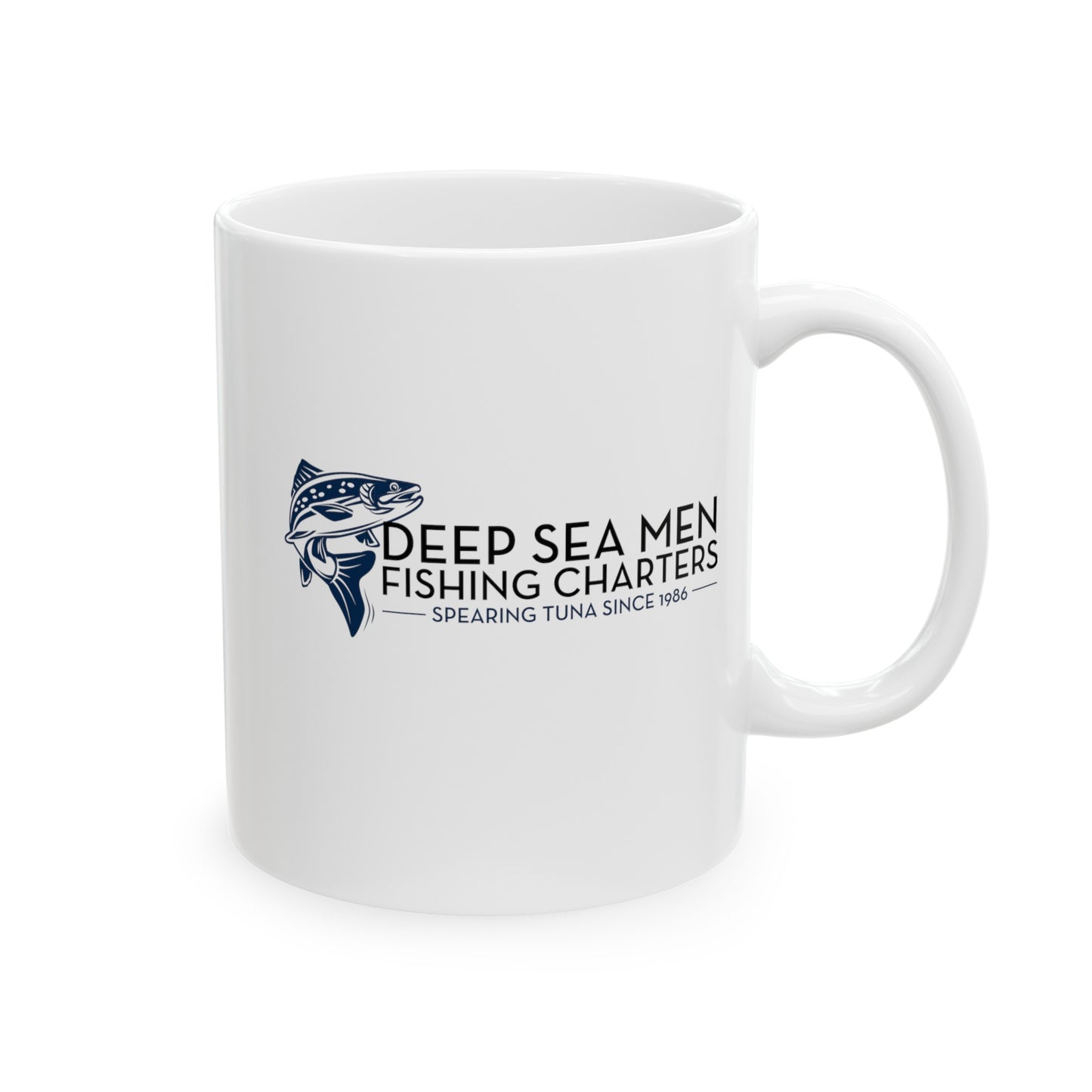 Deep Sea Men Fishing Charters Mug, (11oz, 15oz)