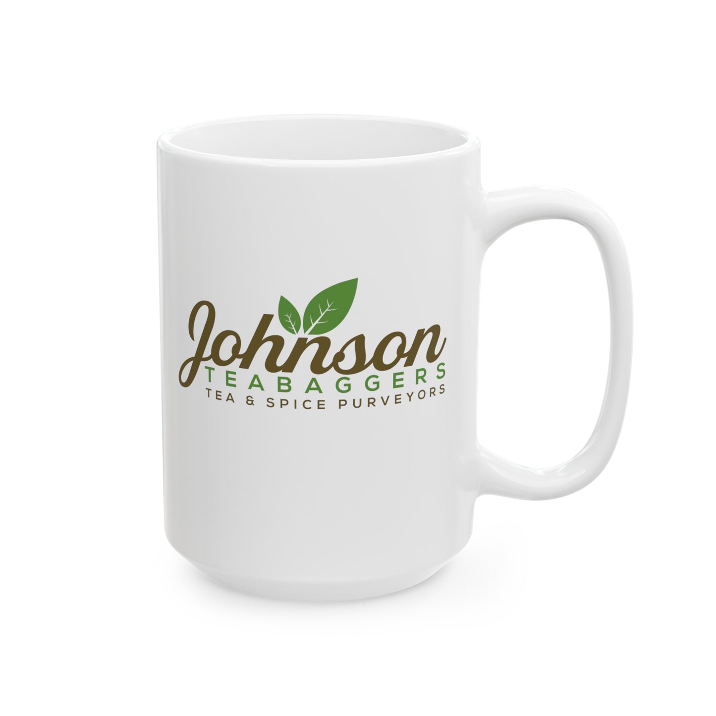 Johnson Teabaggers Tea & Spice Purveyors Mug, (11oz, 15oz)