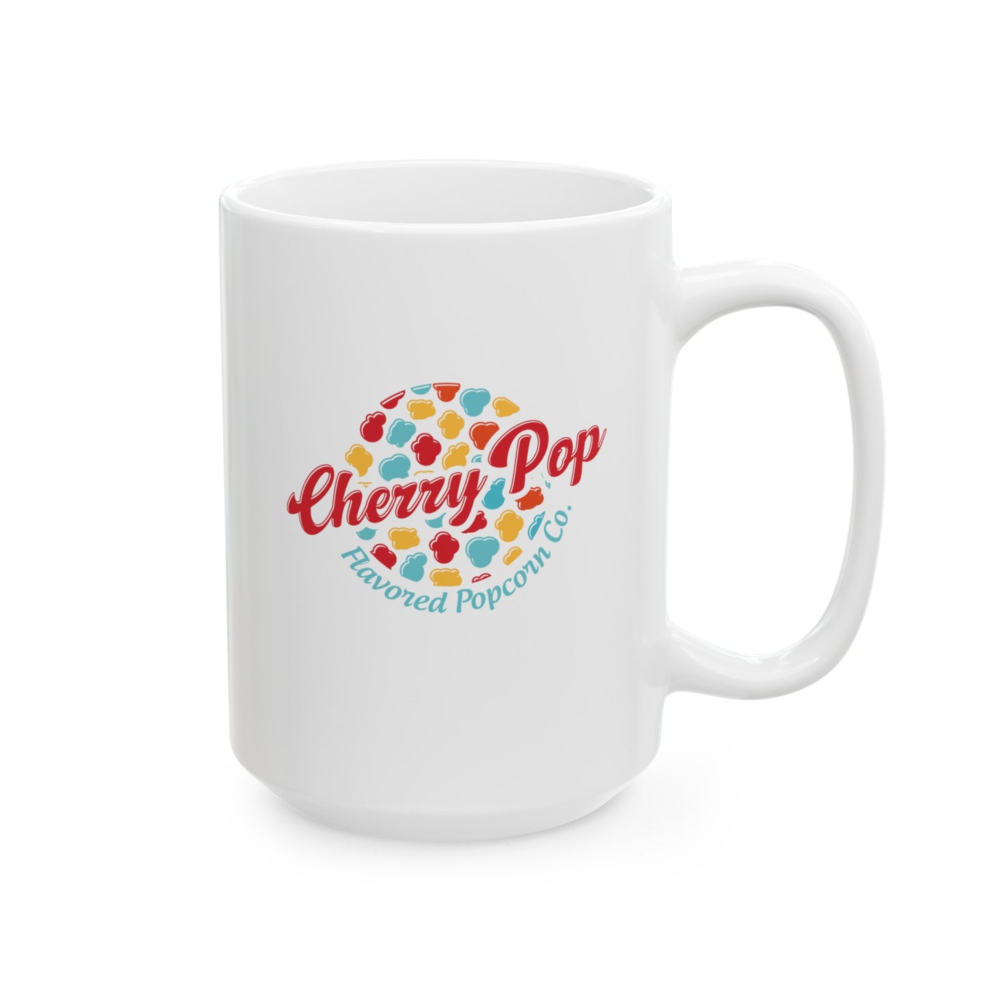 Cherry Pop Flavored Popcorn Co. Mug, (11oz, 15oz)