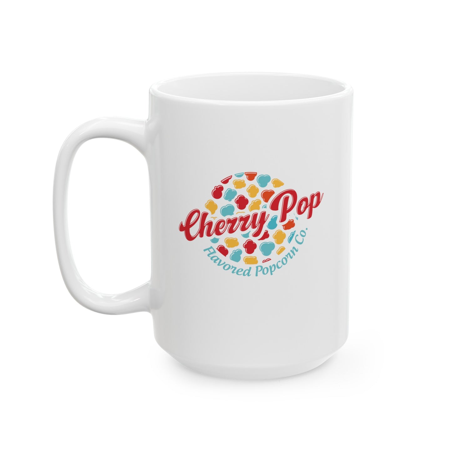 Cherry Pop Flavored Popcorn Co. Mug, (11oz, 15oz)