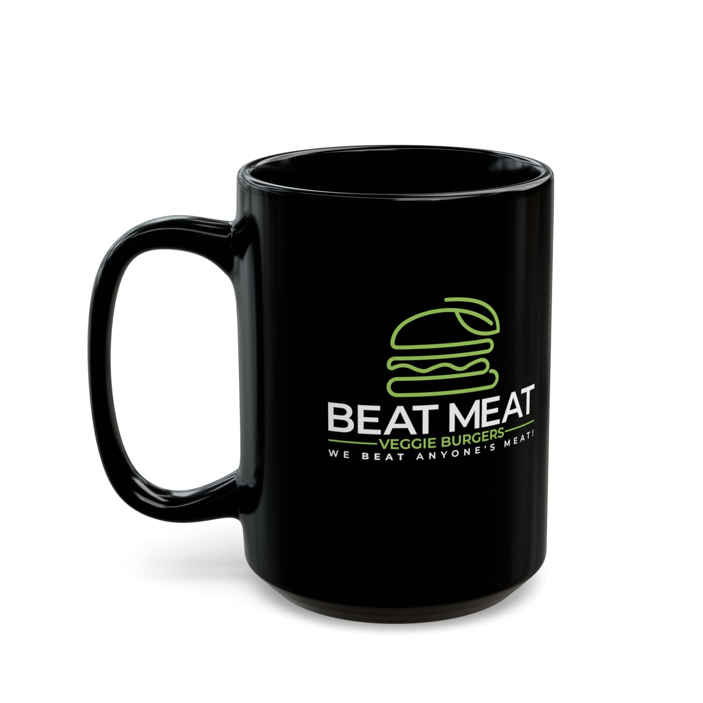 Beat Meat Veggie Burgers — Funny Coffee Mug (11oz, 15oz)