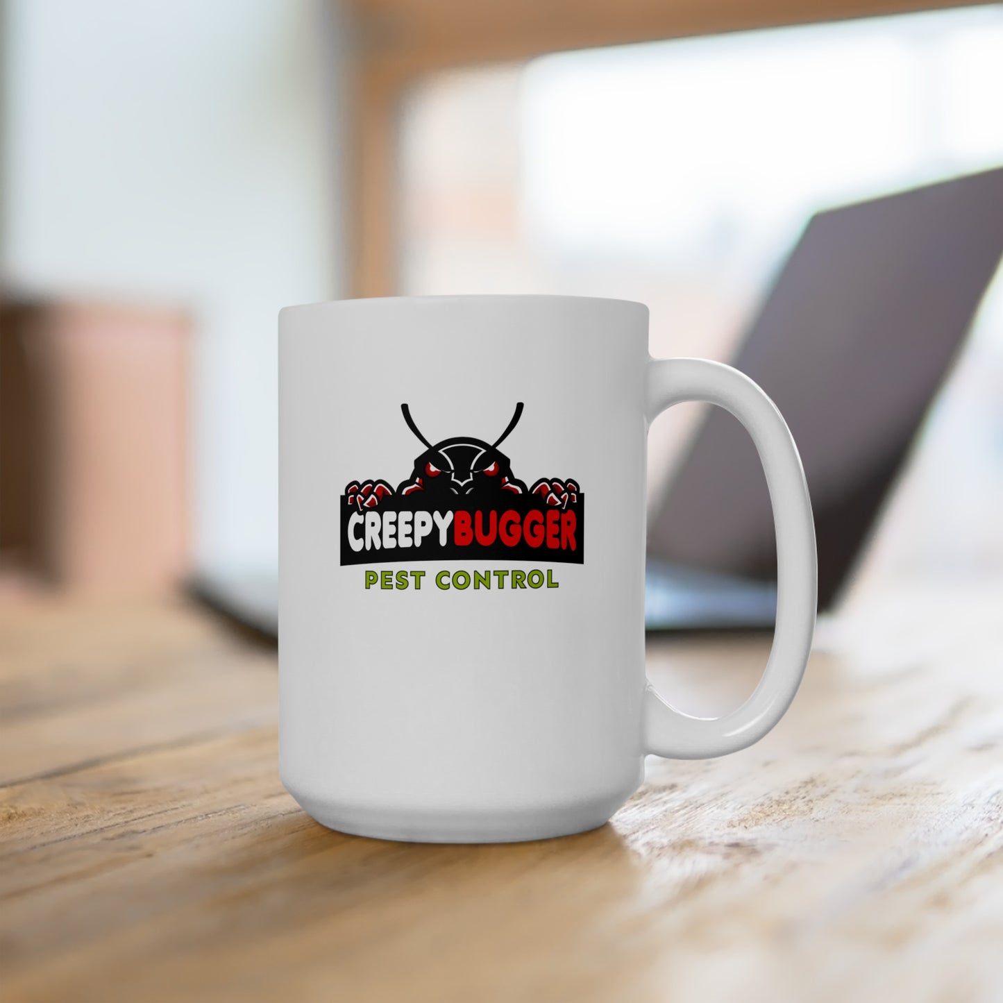 Creepy Bugger Pest Control Mug, (11oz, 15oz)