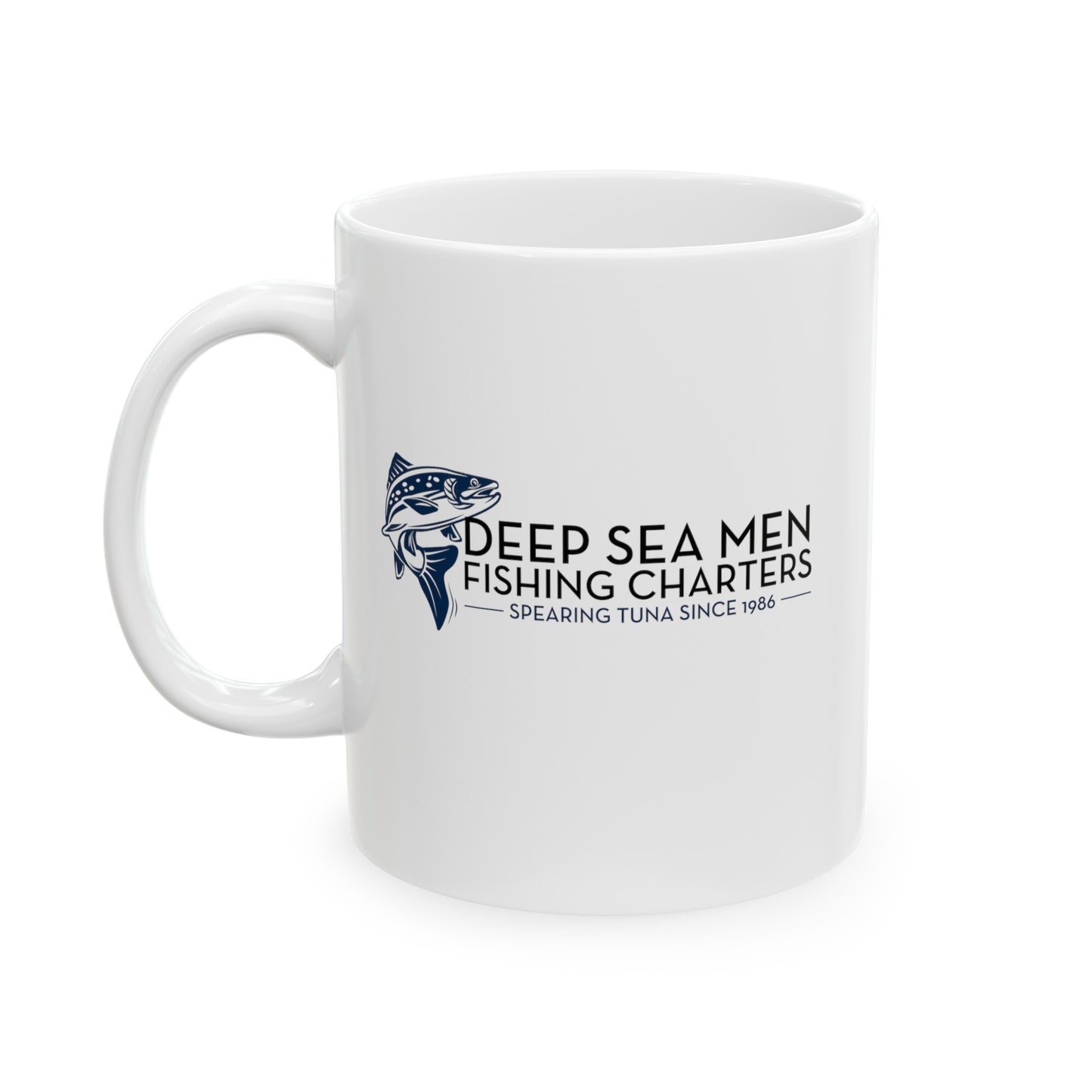 Deep Sea Men Fishing Charters Mug, (11oz, 15oz)