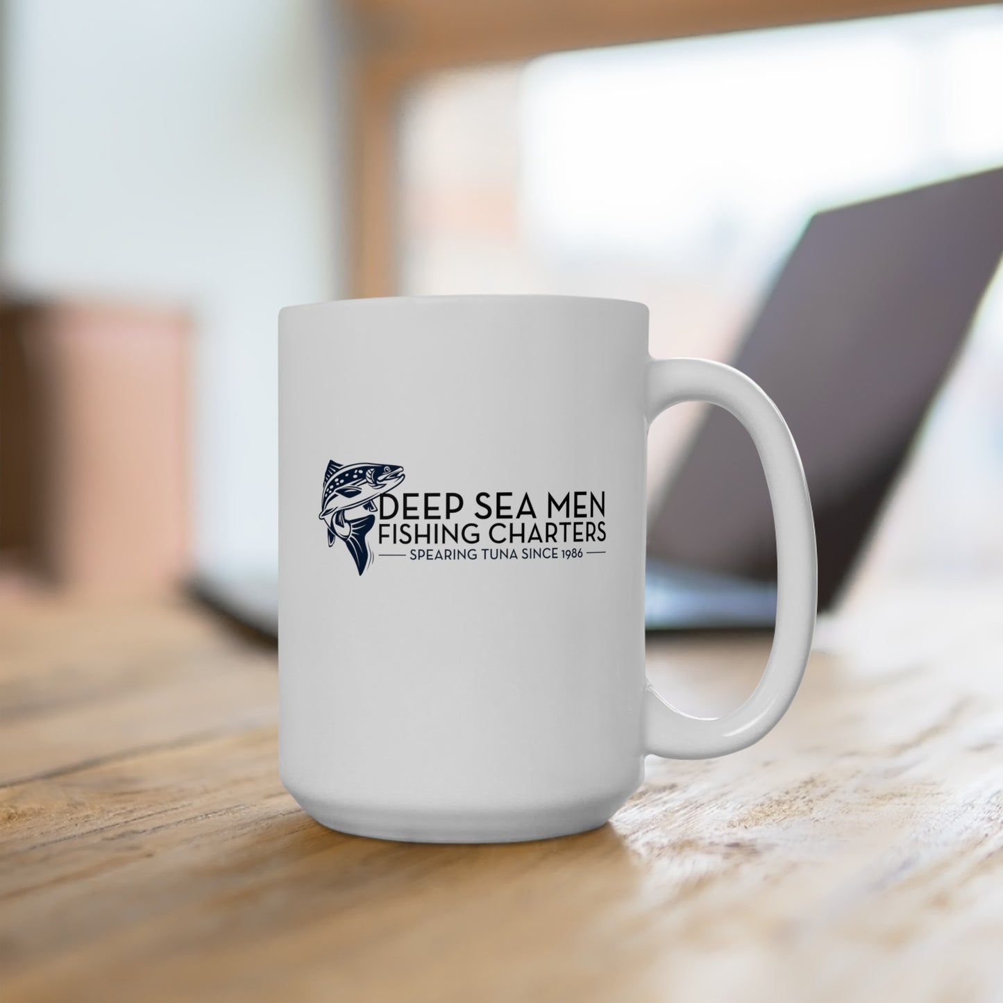 Deep Sea Men Fishing Charters Mug, (11oz, 15oz)