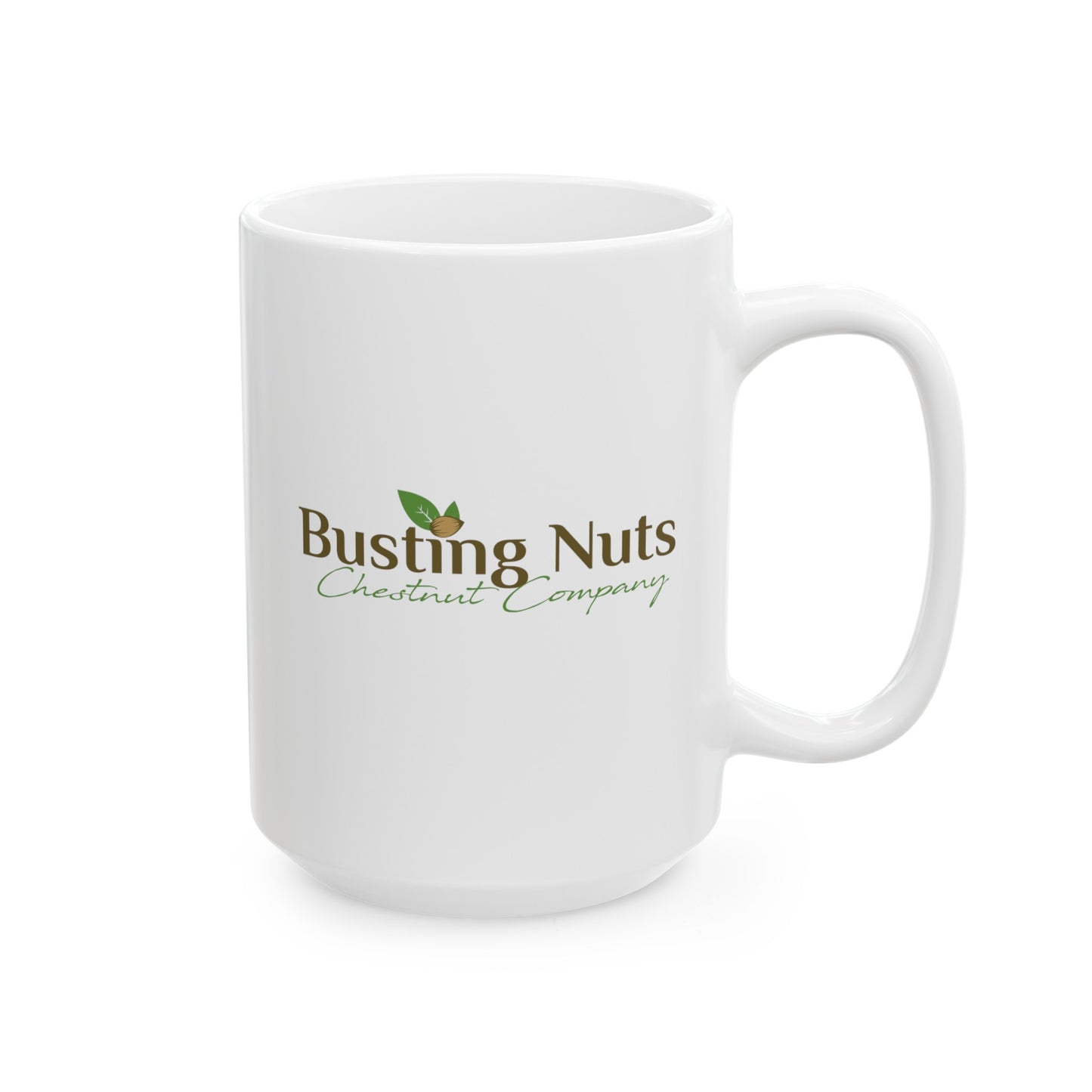 Busting Nuts Chestnut Company Mug, (11oz, 15oz)