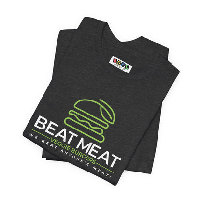 Veggie Burger T‑Shirt — "Beat Meat" Plant-Based Burger Tee