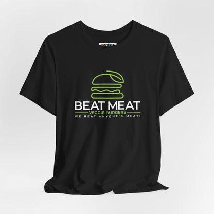 Veggie Burger T‑Shirt — "Beat Meat" Plant-Based Burger Tee