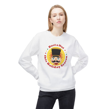 Bust a Nut this Holiday Season -- Crewneck Sweatshirt