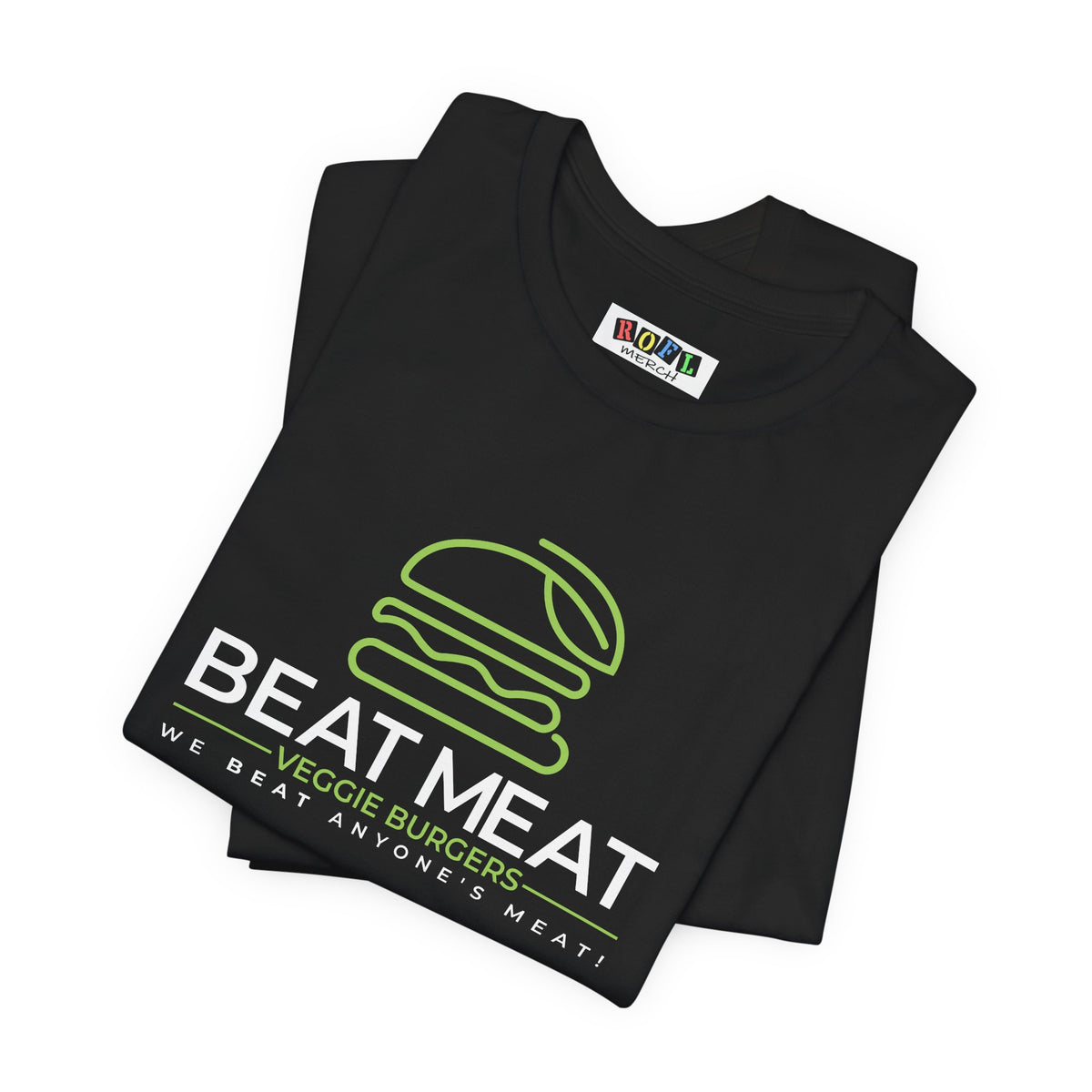 Veggie Burger T‑Shirt — "Beat Meat" Plant-Based Burger Tee