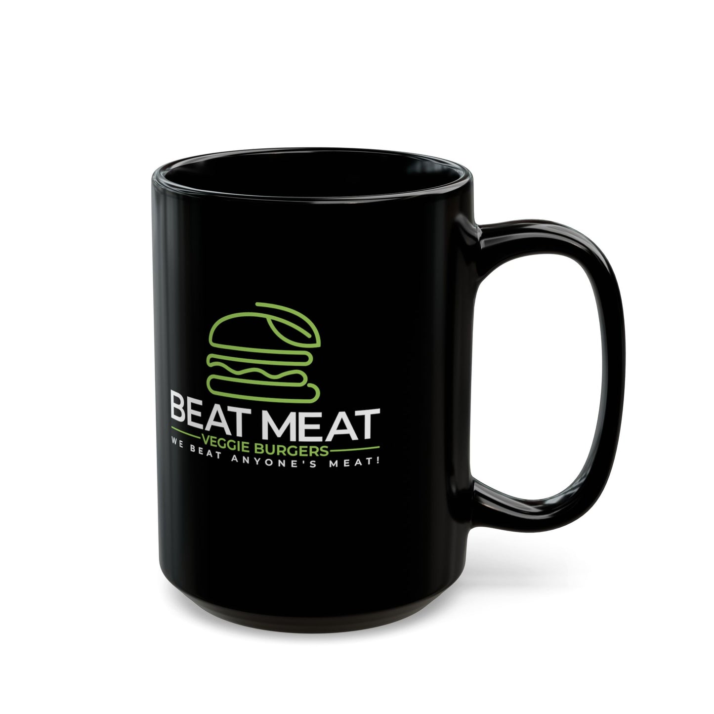 Beat Meat Veggie Burgers — Funny Coffee Mug (11oz, 15oz)