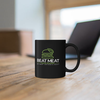 Beat Meat Veggie Burgers — Funny Coffee Mug (11oz, 15oz)