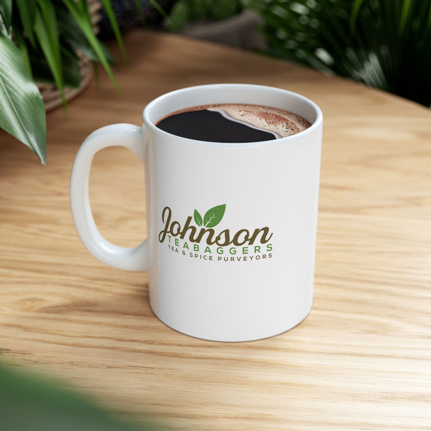 Johnson Teabaggers Tea & Spice Purveyors — Funny Coffee Mug (11oz, 15oz)