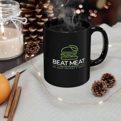 Beat Meat Veggie Burgers — Funny Coffee Mug (11oz, 15oz)