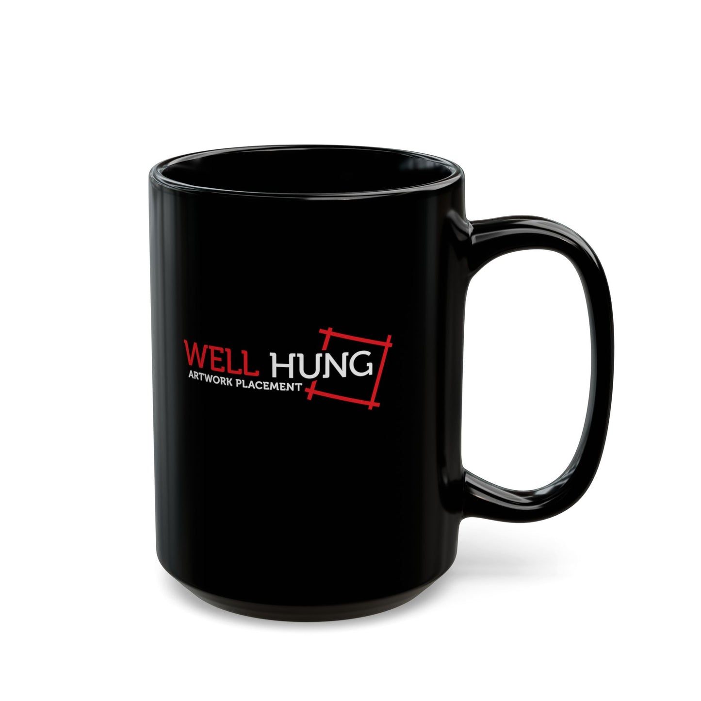 Well Hung Artwork Placement — Funny Coffee Mug (11oz, 15oz)