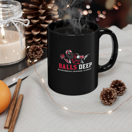 Balls Deep Quarterback Coaching Academy — Funny Coffee Mug (11oz, 15oz)