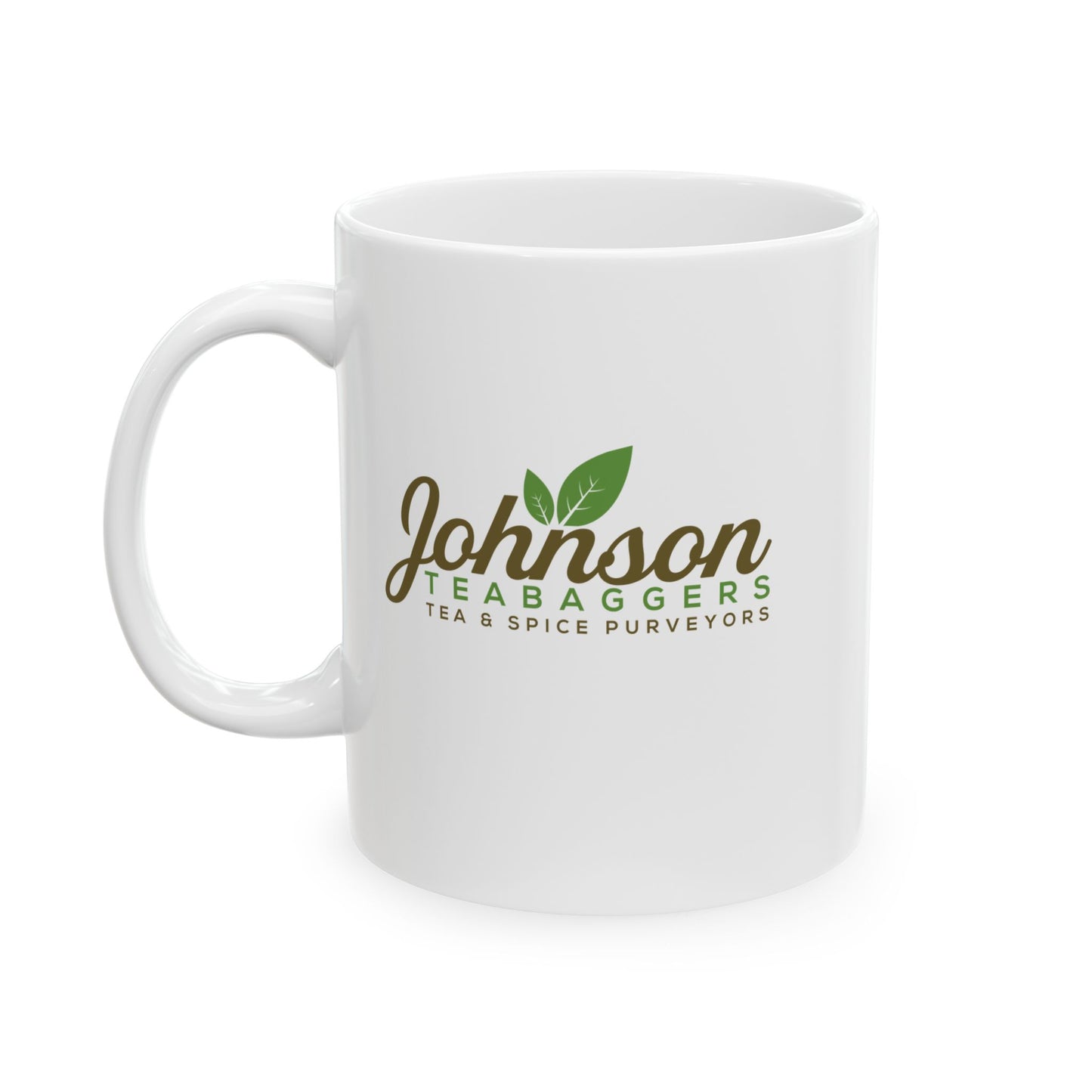 Johnson Teabaggers Tea & Spice Purveyors — Funny Coffee Mug (11oz, 15oz)