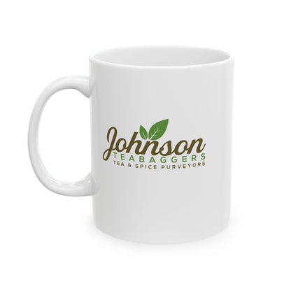 Johnson Teabaggers Tea & Spice Purveyors — Funny Coffee Mug (11oz, 15oz)