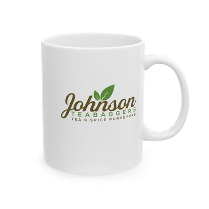 Johnson Teabaggers Tea & Spice Purveyors — Funny Coffee Mug (11oz, 15oz)