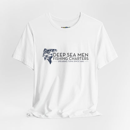Deep Sea Men Fishing Charters — Funny T-Shirt