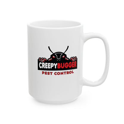 Creepy Bugger Pest Control — Funny Coffee Mug (11oz & 15oz)