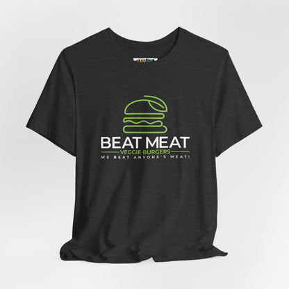 Veggie Burger T‑Shirt — "Beat Meat" Plant-Based Burger Tee
