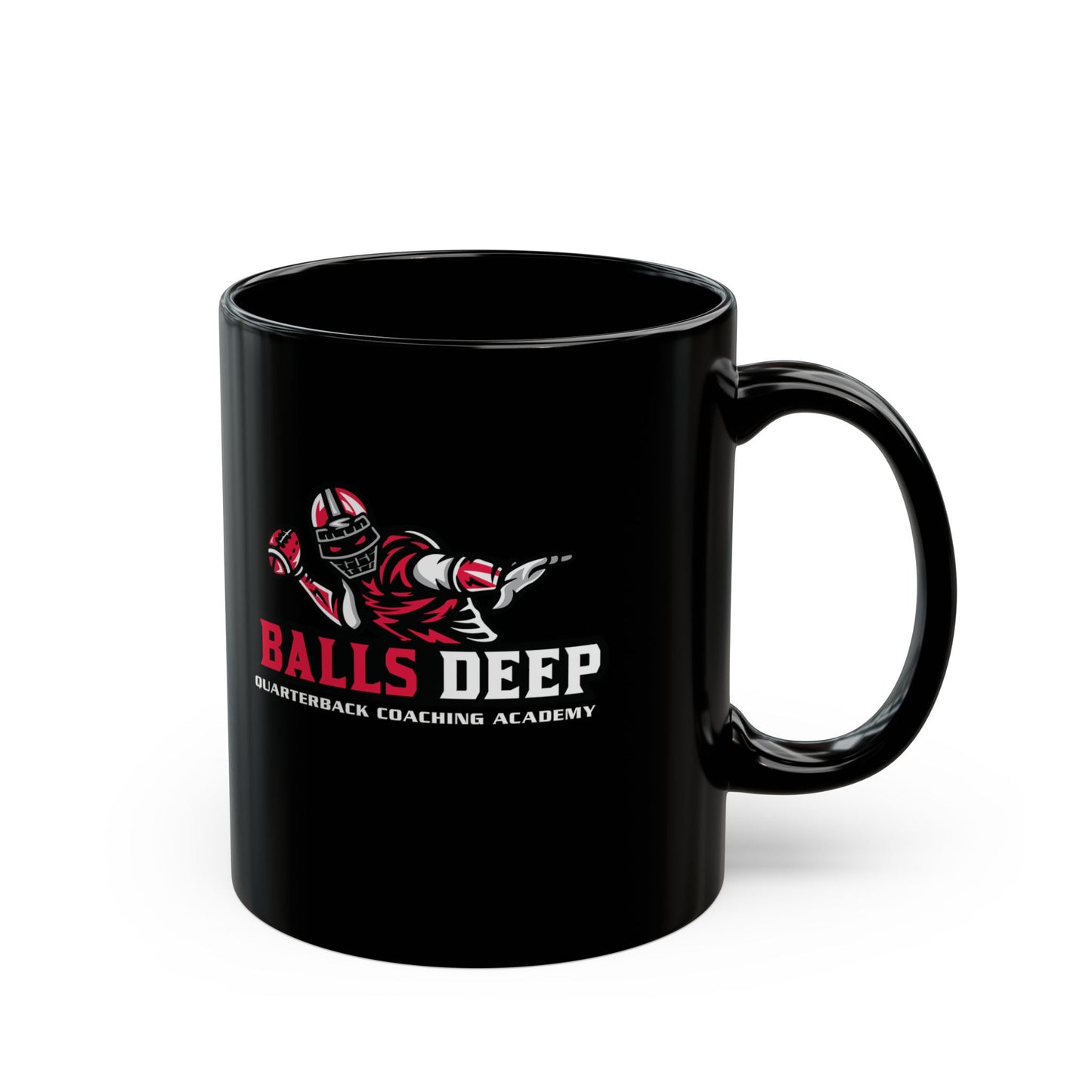 Balls Deep Quarterback Coaching Academy — Funny Coffee Mug (11oz, 15oz)