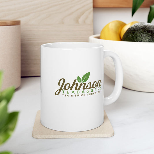 Johnson Teabaggers Tea & Spice Purveyors — Funny Coffee Mug (11oz, 15oz)